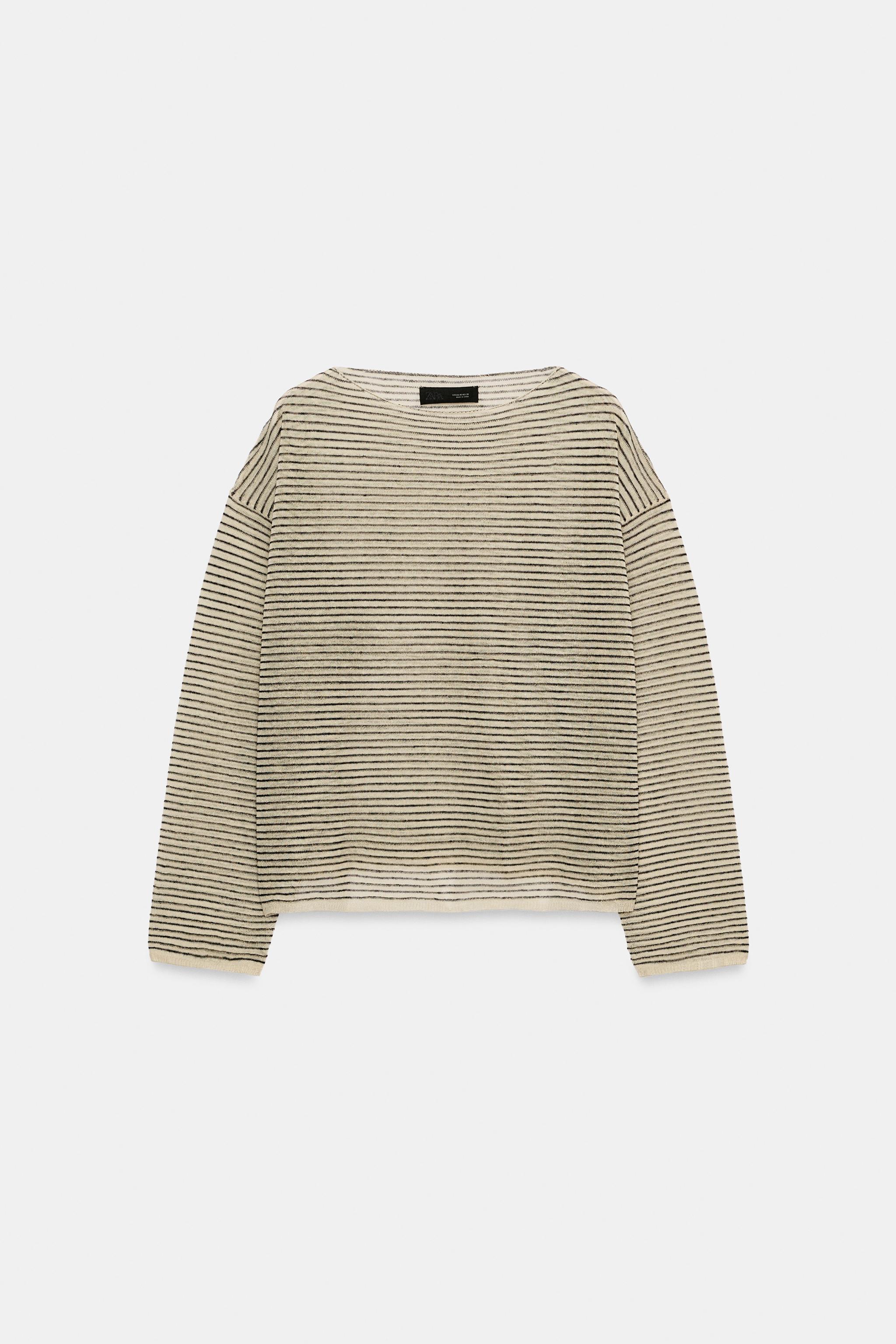 PULL EN MAILLE FINE À RAYURES